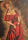 Flamenco Dancer Canvas Paintings - Feisty Flamenco